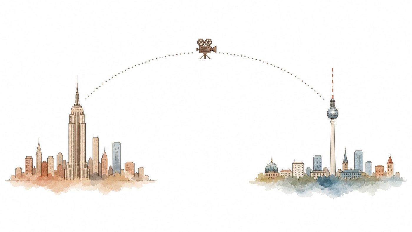 New York and Berlin