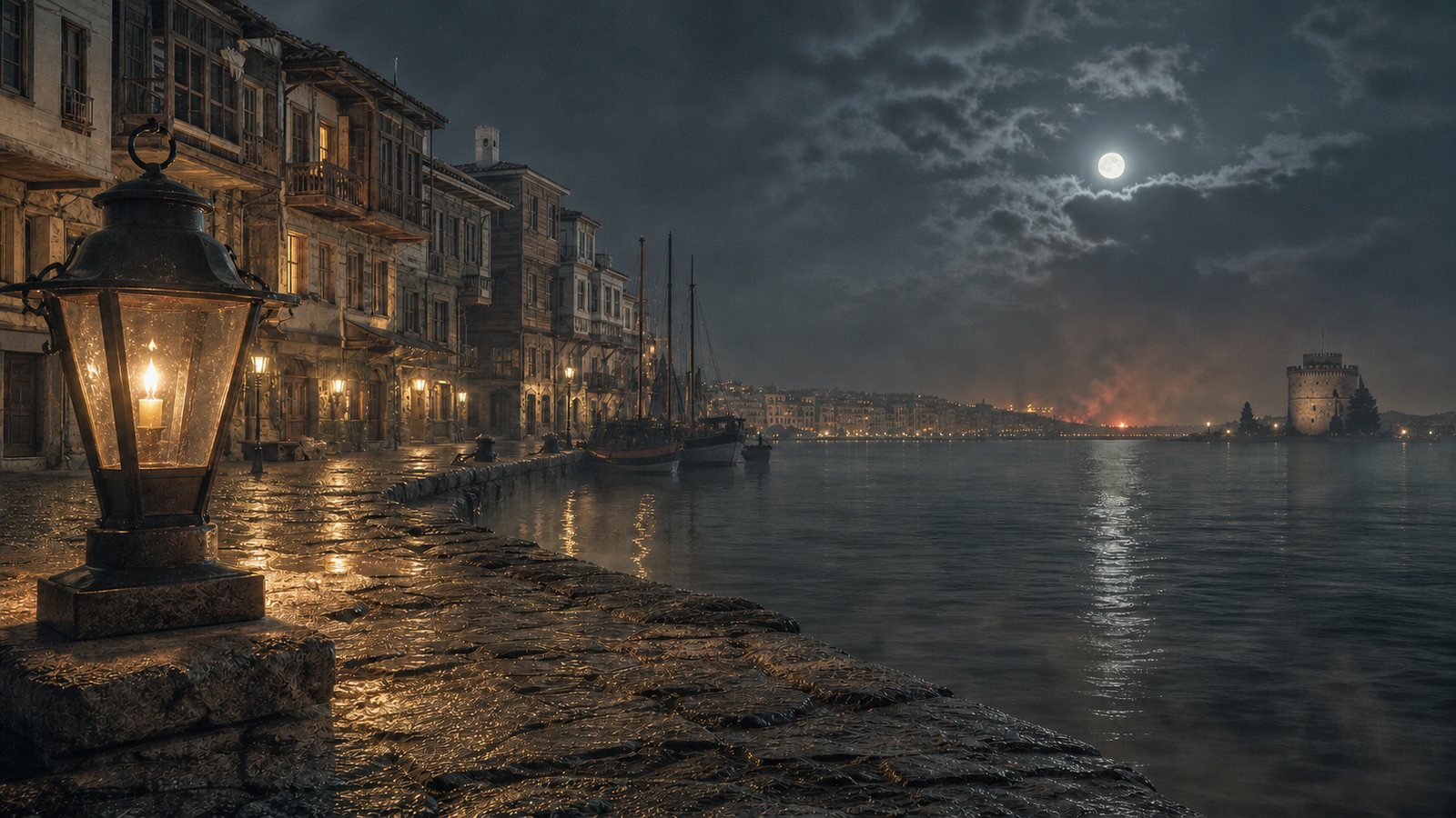 Salonica waterfront, 1917